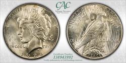 1928-S $1 Peace Dollar CAC MS63