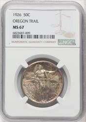 1926 50C Oregon Commemorative Silver NGC MS67