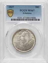 1937 50C Arkansas Commemorative Silver PCGS MS67