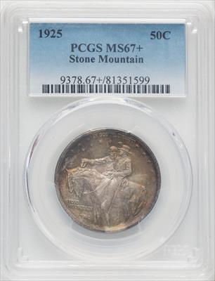 1925 50C Stone Mountain Commemorative Silver PCGS MS67+