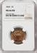 1865 2C RD Two Cent Pieces NGC MS66