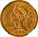 1868-S LIBERTY $5