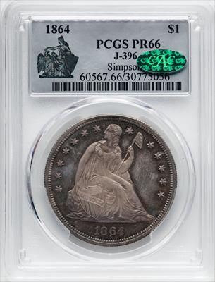 1864 S$1 J-396