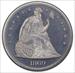 1869 Seated Liberty $1 J-964
