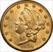 1859-S LIBERTY HEAD $20