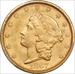 1867-S LIBERTY HEAD $20