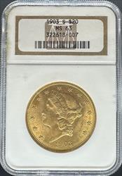 1903-S $20 Liberty MS63 NGC