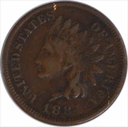 1884 Indian Cent VF Uncertified