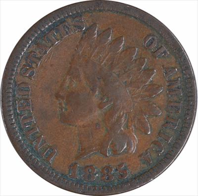1885 Indian Cent F Uncertified