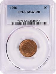 1906 Indian Cent MS63RB PCGS