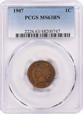 1907 Indian Cent MS63BN PCGS