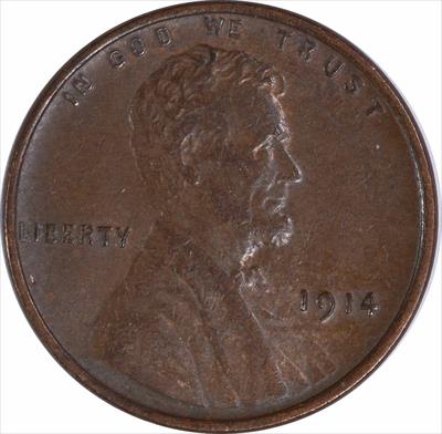 1914-P Lincoln Cent AU Uncertified