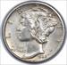 1935-S Mercury Silver Dime AU Uncertified