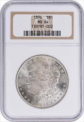 1896 Morgan Silver Dollar MS64 NGC