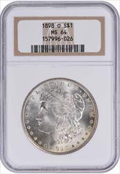 1898-O Morgan Silver Dollar MS64 NGC