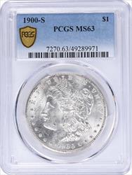 1900-S Morgan Silver Dollar MS63 PCGS