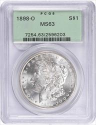 1898-O Morgan Silver Dollar MS63 PCGS