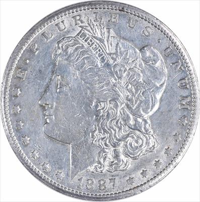 1887-S Morgan Silver Dollar EF Uncertified