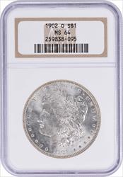 1902-O Morgan Silver Dollar MS64 NGC