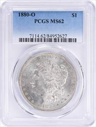 1880-O Morgan Silver Dollar MS62 PCGS