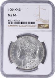 1904-O Morgan Silver Dollar MS64 NGC