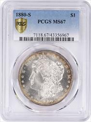 1880-S Morgan Silver Dollar MS67 PCGS