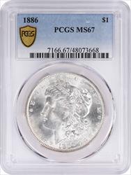1886 Morgan Silver Dollar MS67 PCGS