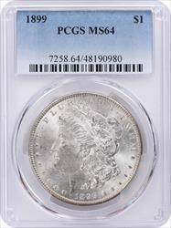 1899 Morgan Silver Dollar MS64 PCGS