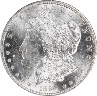1889-S Morgan Silver Dollar MS63 Uncertified #205