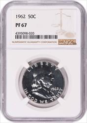 1962 Franklin Silver Half Dollar PR67 NGC
