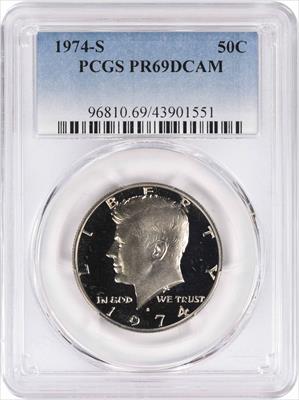 1974-S Kennedy Half Dollar PR69DCAM PCGS