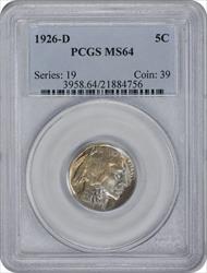 1926-D Buffalo Nickel MS64 PCGS