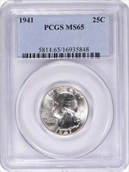1941 Washington Silver Quarter MS65 PCGS