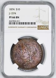 1874 - $10 J-1374