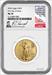 2024 1/2 oz Gold Eagle First Day of Issue NGC MS70 Ron Harrigal Signed