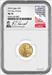 2024 $5 Tenth Ounce Gold Eagle First Day of Issue NGC MS70 Ron Harrigal Signed