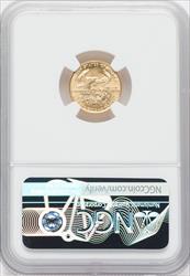 1987 $5 Tenth-Ounce Gold Eagle NGC MS70 Moy Signed