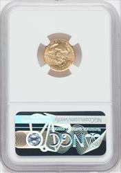 1991 $5 Tenth-Ounce Gold Eagle NGC MS70 Moy Signed