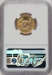 1995 $10 Quarter-Ounce Gold Eagle NGC MS70 Castle Signed