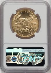 1988 $50 One-Ounce Gold Eagle Mike Castle Signature NGC MS70