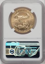 2019-W $50 One Ounce Gold Eagle Burnished First Strike Mike Castle Signature NGC MS70