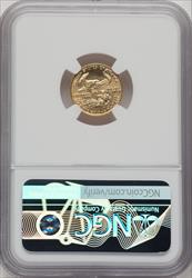 1990 $5 Tenth-Ounce Gold Eagle Mike Castle Signature NGC MS70