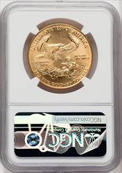 1991 G$50 One-Ounce Gold Eagle Brown Label NGC MS70