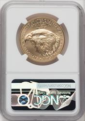 2022-W One-Ounce Gold Eagle Burnished FS ER Blue NGC MS70