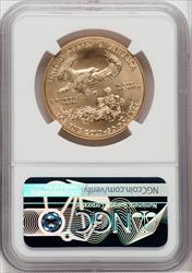 2020-W $50 One Ounce Gold Eagle Burnished First Strike ER Blue NGC MS70