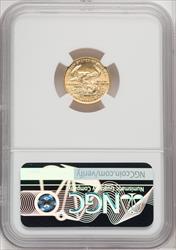 1990 $5 Tenth-Ounce Gold Eagle NGC MS70