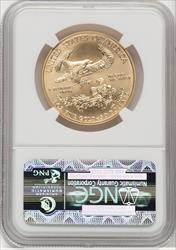 2012-W $50 One Ounce Gold Eagle First Strike ER Blue NGC MS70