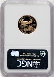 2001-W $10 Quarter-Ounce Gold Eagle Brown Label NGC PF70