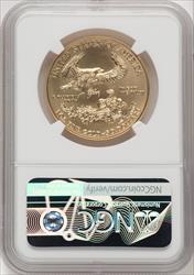 2020-W $50 One Ounce Gold Eagle Burnished ER Blue NGC MS70