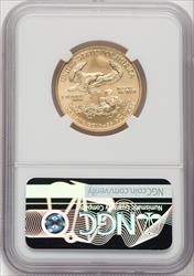 2006-W $25 Half-Ounce Gold Eagle Burnished Mike Castle NGC MS70